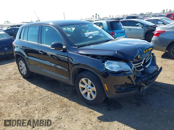 2010 Volkswagen Tiguan with VIN WVGAV9AX6AW000410, listed as a IAAI auction lot 41446852 with 118,728 mi miles and . Bid and sale history available at DreamBid. Image 1.