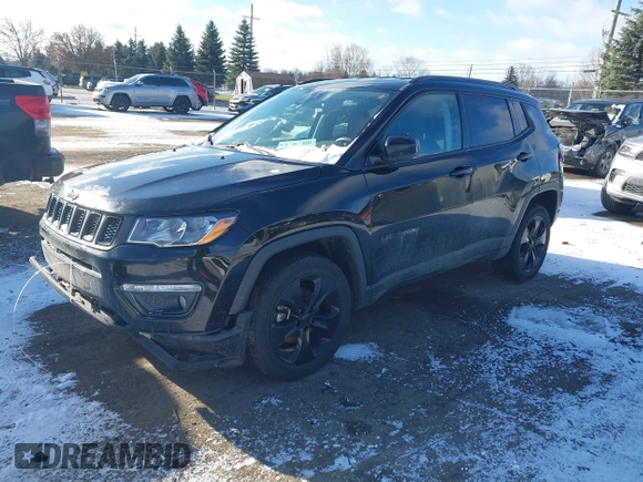 2019 Jeep Compass Latitude with VIN 3C4NJDBB9KT794074, listed as a IAAI auction lot 41068687 with 106,947 mi miles and . Bid and sale history available at DreamBid. Image 17.