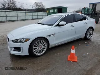 2017 Jaguar XE 35t First Edition with VIN SAJAH4BV9HA946943, listed as a Copart auction lot 42795275 with 137,984 mi miles and Salvage Title. Bid and sale history available at carsss.com. Image 1.