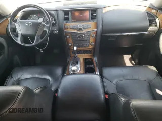 2012 Infiniti QX56 7-passenger z VIN JN8AZ2NE8C9018843, wystawiony jako Copart lot #59578865 z przebiegiem 147 128 mil mil oraz Czysty tytuł • Clean title. Historia ofert i sprzedaży dostępna na DreamBid. Obrazek 8.