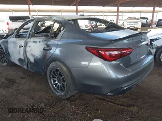 2019 Infiniti Q50 Luxe with VIN JN1EV7AP7KM516561, listed as a IAAI auction lot 41722072 with Not provided miles and . Bid and sale history available at DreamBid. Image 3.