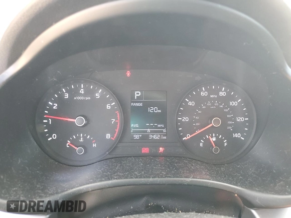 2020 Kia Rio S with VIN 3KPA24AD1LE321905, listed as a Copart auction lot 61011384 with 34,621 mi miles and Salvage Title. Bid and sale history available at carsss.com. Image 9.
