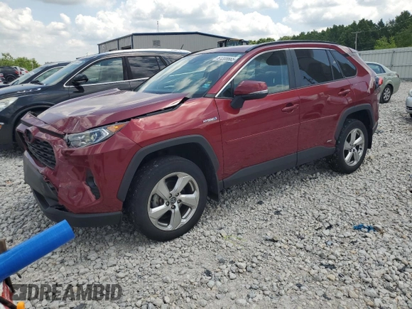 2021 Toyota RAV4 Hybrid LE with VIN 4T3B6RFVXMU021230, listed as a Copart auction lot 61208665 with 46,482 mi miles and Salvage title. Bid and sale history available at DreamBid. Image 1.