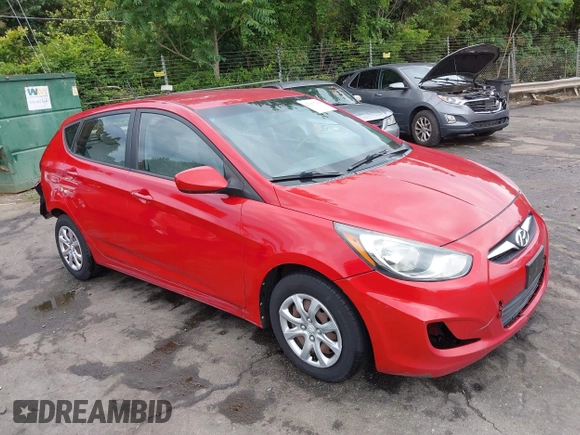 2012 Hyundai Accent GS with VIN KMHCT5AE6CU012772, listed as a IAAI auction lot 42383744 with 185,867 mi miles and . Bid and sale history available at DreamBid. Image 1.