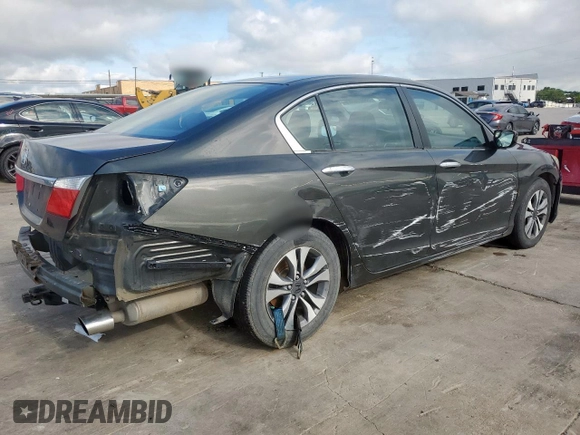 2013 Honda Accord LX z VIN 1HGCR2F39DA142218, wystawiony jako Copart lot #55621635 z przebiegiem 109 215 mil mil oraz Szkoda całkowita • Salvage title. Historia ofert i sprzedaży dostępna na DreamBid. Obrazek 3.