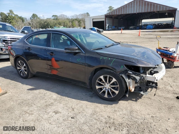 2015 Acura TLX Tech with VIN 19UUB1F53FA022597, listed as a Copart auction lot 43920465 with 0 mi miles and Salvage Title. Bid and sale history available at carsss.com. Image 4.