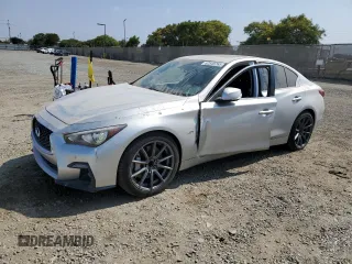 2020 Infiniti Q50 Luxe with VIN JN1EV7AP4LM200682, listed as a Copart auction lot 62549765 with 45,467 mi miles and Salvage title. Bid and sale history available at DreamBid. Image 1.