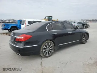 2013 Hyundai Genesis 5.0L R-Spec with VIN KMHGC4DHXDU246092, listed as a Copart auction lot 45556245 with 139,951 mi miles and Salvage Title. Bid and sale history available at carsss.com. Image 3.