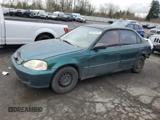 1999 Honda Civic VP z VIN 2HGEJ6611XH584129, wystawiony jako Copart lot #48772415 z przebiegiem 252 635 mil mil oraz Szkoda całkowita • Salvage title. Historia ofert i sprzedaży dostępna na DreamBid. Obrazek 1.