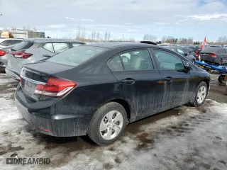 2013 Honda Civic Sdn LX with VIN 2HGFB2F41DH021744, listed as a Copart auction lot 46182685 with 212,380 mi miles and Salvage Title. Bid and sale history available at carsss.com. Image 3.