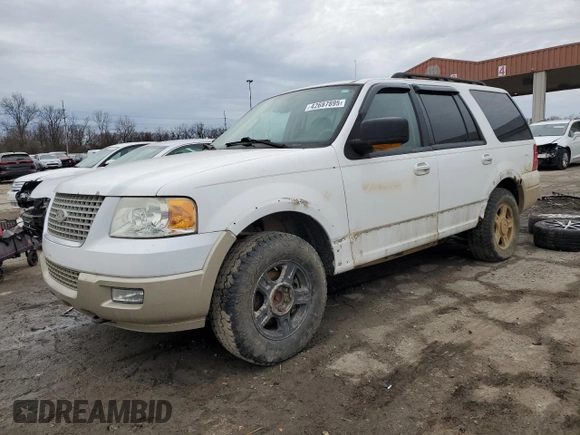 2006 Ford Expedition Eddie Bauer with VIN 1FMFU18566LA93257, listed as a Copart auction lot 42687895 with 180,991 mi miles and Salvage Title. Bid and sale history available at carsss.com. Image 1.