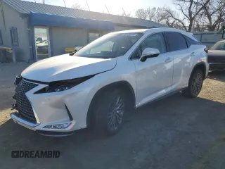 2022 Lexus RX with VIN 2T2JGMDAXNC087795, listed as a Copart auction lot 86488544 with 27,937 mi miles and Salvage Title. Bid and sale history available at carsss.com. Image 1.