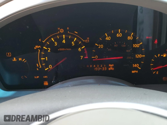 2004 Infiniti QX56 with VIN 5N3AA08C94N812120, listed as a Copart auction lot 47430944 with 193,433 mi miles and Salvage Title. Bid and sale history available at carsss.com. Image 9.