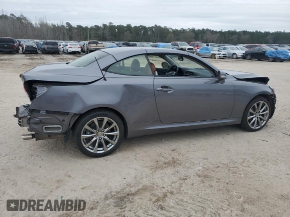 2014 Lexus IS 250 C with VIN JTHFF2C21E2530893, listed as a Copart auction lot 88097695 with 34,258 mi miles and Salvage title. Bid and sale history available at DreamBid. Image 3.