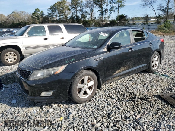 2015 Kia Optima LX with VIN 5XXGM4A77FG367300, listed as a Copart auction lot 49501755 with 101,104 mi miles and Salvage Title. Bid and sale history available at carsss.com. Image 1.