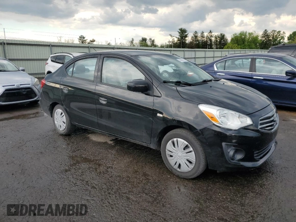 2017 Mitsubishi Mirage ES z VIN ML32F3FJ5HHF18228, wystawiony jako Copart lot #55814975 z przebiegiem 81 565 mil mil oraz Szkody całkowita. Historia ofert i sprzedaży dostępna na DreamBid. Obrazek 4.