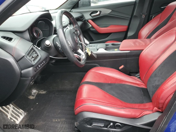 2021 Acura TLX w/A-Spec Package with VIN 19UUB6F52MA802682, listed as a Copart auction lot 48004285 with 0 mi miles and Clean Title. Bid and sale history available at carsss.com. Image 7.