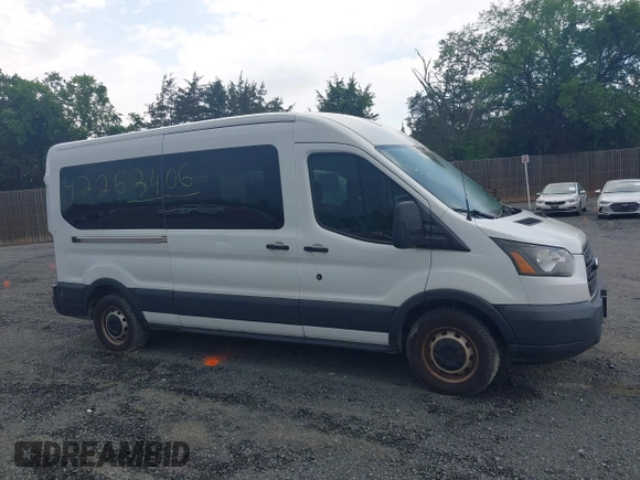 2018 Ford Transit Passenger XL with VIN 1FBAX2CMXJKB46104, listed as a IAAI auction lot 42263406 with Not provided miles and . Bid and sale history available at DreamBid. Image 13.