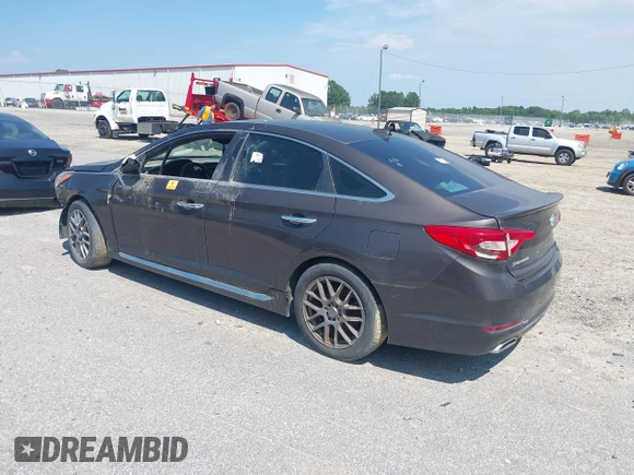 2017 Hyundai Sonata Sport with VIN 5NPE34AF4HH472661, listed as a IAAI auction lot 39608418 with Not Provided miles. Bid and sale history available at carsss.com. Image 3.