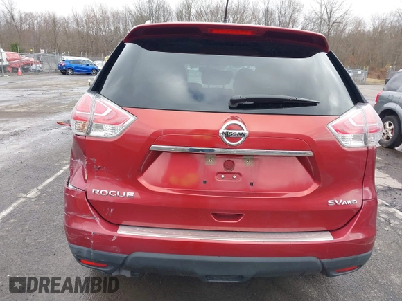 2016 Nissan Rogue SV with VIN KNMAT2MV9GP708746, listed as a IAAI auction lot 41845027 with 94,140 mi miles. Bid and sale history available at carsss.com. Image 18.