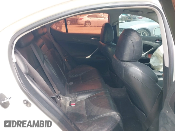 2006 Lexus IS 250 with VIN JTHCK262862008371, listed as a IAAI auction lot 42061562 with 201,598 mi miles and . Bid and sale history available at DreamBid. Image 8.