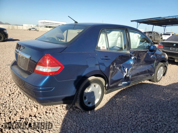 2008 Nissan Versa 1.8 S with VIN 3N1BC11E78L385445, listed as a Copart auction lot 44323285 with 79,185 mi miles and Salvage Title. Bid and sale history available at carsss.com. Image 3.