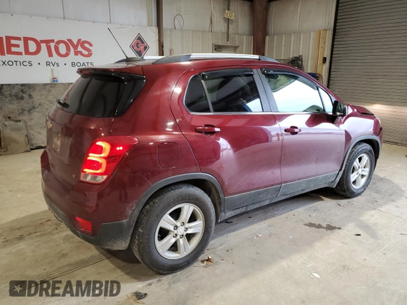 2017 Chevrolet Trax LT with VIN 3GNCJLSB9HL209026, listed as a Copart auction lot 44538705 with 118,931 mi miles and Salvage Title. Bid and sale history available at carsss.com. Image 3.