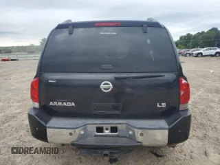 2006 Nissan Armada LE with VIN 5N1AA08A36N724013, listed as a Copart auction lot 58265145 with 221,680 mi miles and Clean title. Bid and sale history available at DreamBid. Image 6.