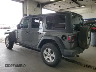 2021 Jeep Wrangler Unlimited Sport S with VIN 1C4HJXDN0MW616430, listed as a Copart auction lot 55697425 with 84,109 mi miles and Salvage title. Bid and sale history available at DreamBid. Image 2.