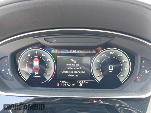 2024 Audi A8 with VIN WAULDAF89RN003075, listed as a IAAI auction lot 42502959 with 4,409 mi miles and . Bid and sale history available at DreamBid. Image 7.