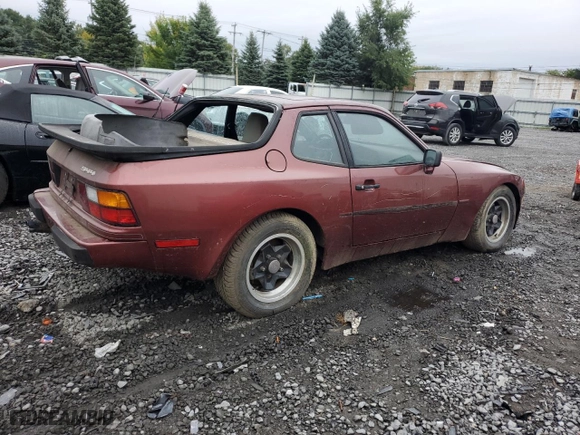 1985 Porsche 944 with VIN WP0AA0943FN455900, listed as a Copart auction lot 73194514 with NaN miles and Clean Title. Bid and sale history available at carsss.com. Image 3.