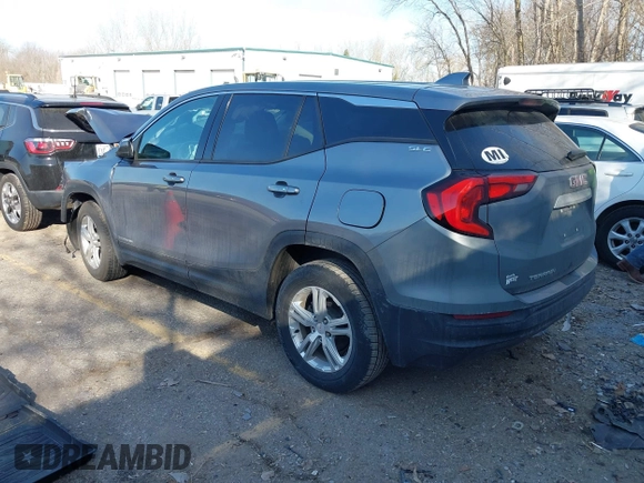 2020 GMC Terrain SLE with VIN 3GKALMEV3LL174261, listed as a IAAI auction lot 41797297 with 75,094 mi miles and . Bid and sale history available at carsss.com. Image 3.