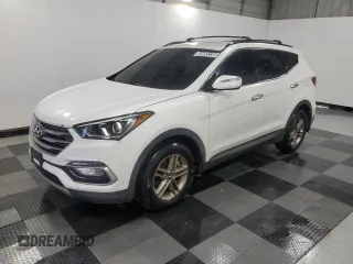 2018 Hyundai Santa Fe 2.4L с VIN 5XYZU3LB2JG536292, выставлен на аукционе Copart как лот 64065235 с пробегом 81 989 миль миль и Чистый • Clean title. История ставок и продаж доступна на DreamBid. Изображение 1.