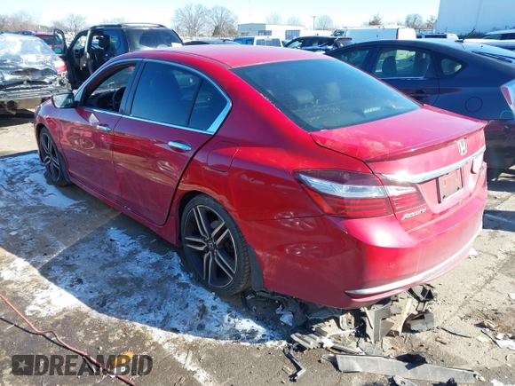 2016 Honda Accord Sport with VIN 1HGCR2F5XGA096551, listed as a IAAI auction lot 41354828 with 264,720 mi miles and . Bid and sale history available at DreamBid. Image 3.
