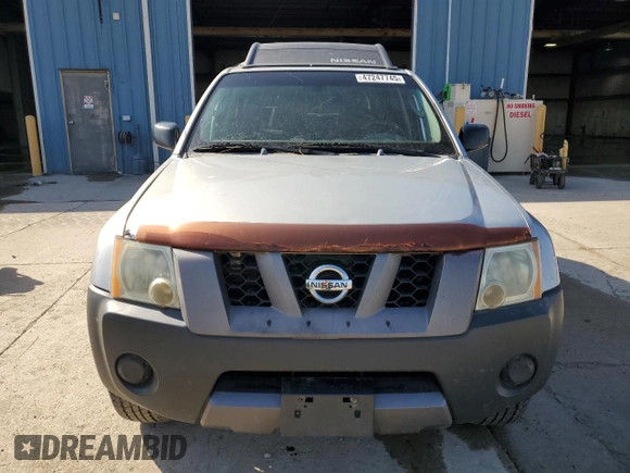 2005 Nissan Xterra S with VIN 5N1AN08W35C606554, listed as a Copart auction lot 47247745 with 181,480 mi miles and Salvage Title. Bid and sale history available at DreamBid. Image 5.