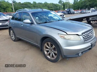 2004 Infiniti FX with VIN JNRBS08W14X402537, listed as a IAAI auction lot 42802106 with 139,403 mi miles and . Bid and sale history available at DreamBid. Image 1.