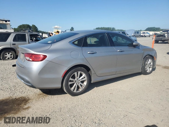2015 Chrysler 200 Limited with VIN 1C3CCCAB1FN759195, listed as a Copart auction lot 61853475 with 172,433 mi miles and Salvage title. Bid and sale history available at DreamBid. Image 3.
