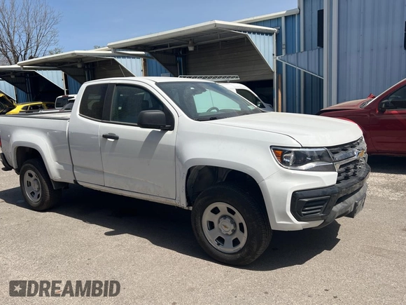 2022 Chevrolet Colorado 2WD Work Truck z VIN 1GCHSBEA5N1234355, wystawiony jako Copart lot #50045205 z przebiegiem 29 832 mil mil oraz Szkoda całkowita • Salvage title. Historia ofert i sprzedaży dostępna na DreamBid. Obrazek 1.