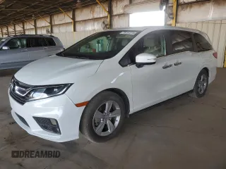 2020 Honda Odyssey EX-L с VIN 5FNRL6H70LB066458, выставлен на аукционе Copart как лот 75757274 с пробегом 61 510 миль миль и Чистый • Clean title. История ставок и продаж доступна на DreamBid. Изображение 1.
