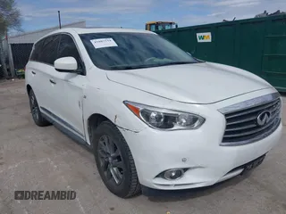 2014 Infiniti QX60 with VIN 5N1AL0MM3EC509798, listed as a IAAI auction lot 41887534 with 120,999 mi miles and . Bid and sale history available at DreamBid. Image 6.