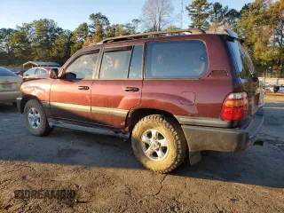 2001 Toyota Land Cruiser with VIN JTEHT05J112013093, listed as a Copart auction lot 81075054 with 207,577 mi miles and Salvage Title. Bid and sale history available at carsss.com. Image 2.