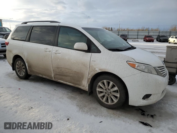2017 Toyota Sienna LE with VIN 5TDJZ3DC2HS183152, listed as a Copart auction lot 88804605 with 221,348 mi miles and Salvage Title. Bid and sale history available at carsss.com. Image 4.