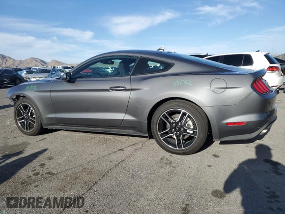 2022 Ford Mustang EcoBoost with VIN 1FA6P8TH0N5150731, listed as a Copart auction lot 48002265 with 2,615 mi miles and Salvage Title. Bid and sale history available at carsss.com. Image 2.