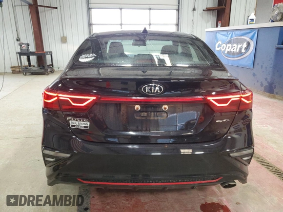 2021 Kia Forte GT-Line with VIN 3KPF34AD9ME331411, listed as a Copart auction lot 51669375 with 24,391 mi miles and Salvage Title. Bid and sale history available at carsss.com. Image 6.
