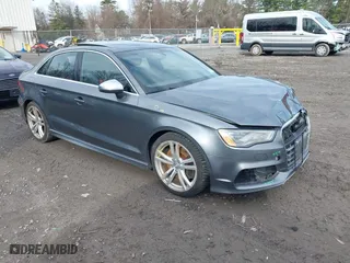 2016 Audi S3 Premium Plus with VIN WAUB1GFF3G1075819, listed as a IAAI auction lot 41943074 with 116,643 mi miles. Bid and sale history available at carsss.com. Image 1.