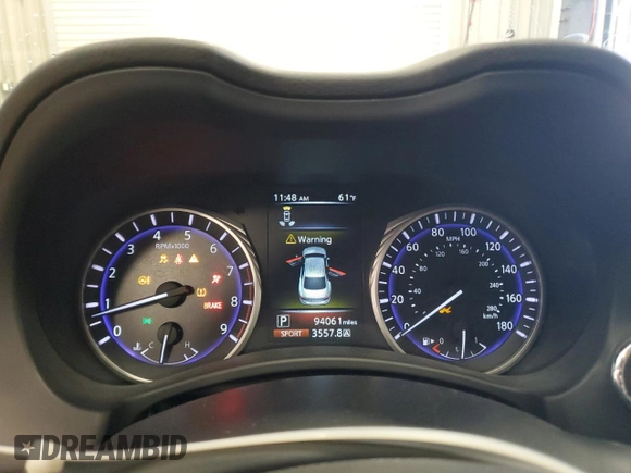 2017 Infiniti Q50 Red Sport 400 с VIN JN1FV7ARXHM871562, выставлен на аукционе Copart как лот 56331735 с пробегом 94 061 миль миль и Списание • Salvage title. История ставок и продаж доступна на DreamBid. Изображение 9.