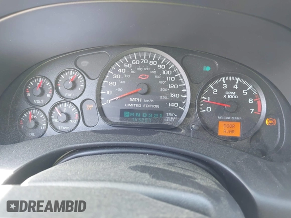 2002 Chevrolet Monte Carlo SS with VIN 2G1WX15K629204602, listed as a IAAI auction lot 42054502 with 163,287 mi miles. Bid and sale history available at carsss.com. Image 7.