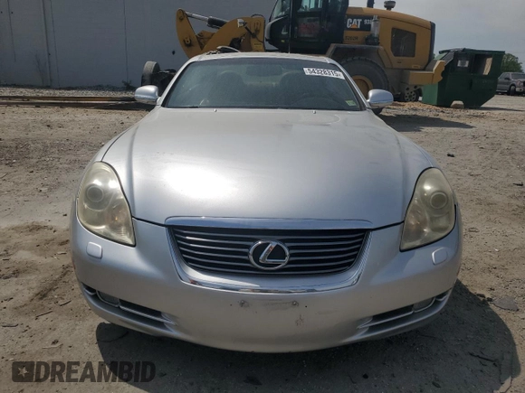 2007 Lexus SC 430 z VIN JTHFN45Y179013569, wystawiony jako Copart lot #54328315 z przebiegiem 153 858 mil mil oraz Szkoda całkowita • Salvage title. Historia ofert i sprzedaży dostępna na DreamBid. Obrazek 5.