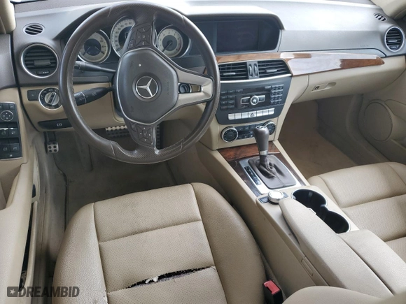 2012 Mercedes-Benz C-Class C 250 Sport with VIN WDDGF4HB5CR231413, listed as a Copart auction lot 51493025 with 117,493 mi miles and Salvage Title. Bid and sale history available at carsss.com. Image 8.