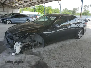 2015 Infiniti Q50 Premium z VIN JN1BV7AP6FM331409, wystawiony jako Copart lot #54551965 z przebiegiem 112 520 mil mil oraz Szkoda całkowita • Salvage title. Historia ofert i sprzedaży dostępna na DreamBid. Obrazek 1.